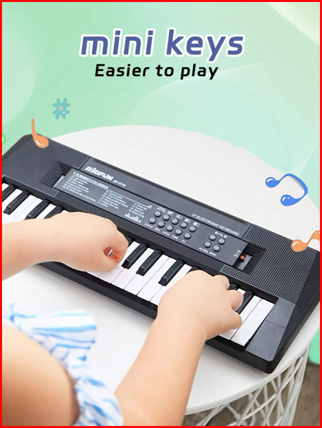 54-Key Digital Beginner Piano Keyboard with Mic