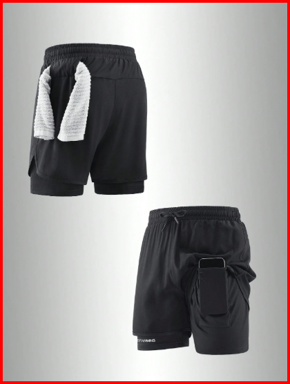 🏃 2-in-1 Quick-Dry Running Shorts