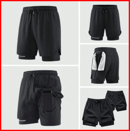 🏃 2-in-1 Quick-Dry Running Shorts