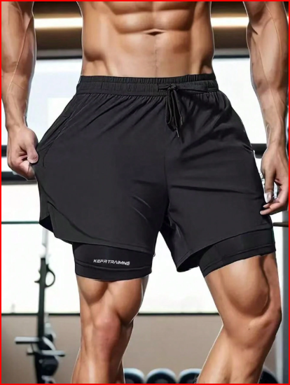🏃 2-in-1 Quick-Dry Running Shorts
