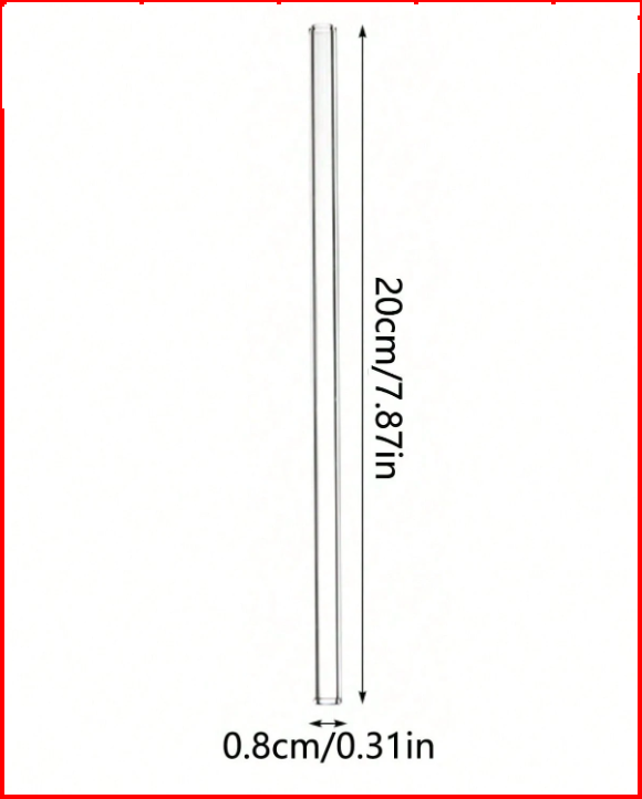 🌟 Striped "Ins Style" 600ml Glass Drinking Cup