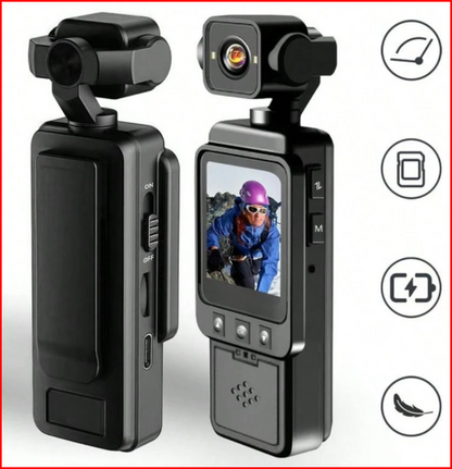 Pocket Pro 1080P Action Vlogging Camera (360° Mount)